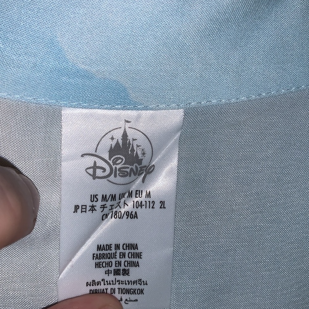 Walt Disney Sky Button Down Medium Disneyland - image 3